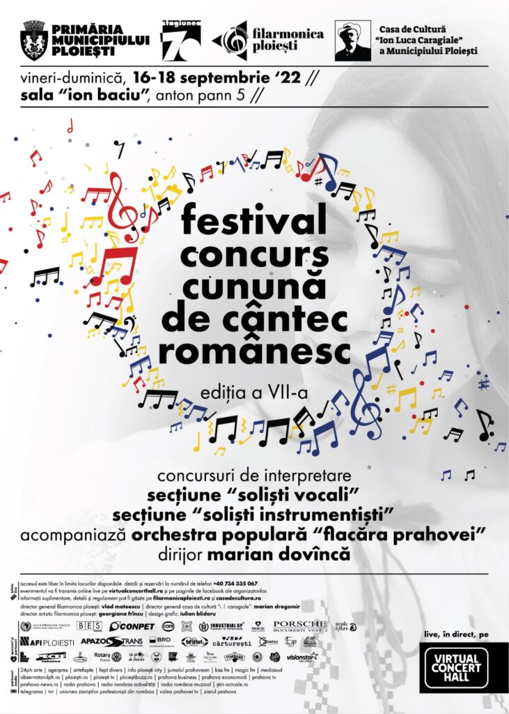 Borrowed I agree to Lyrical Festivalul Concurs – Naţional de Folclor „Cunună de Cântec Românesc”, ediţia  a VlI-a, Ploiești, 16-18 septembrie 2022